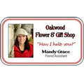 Name Badge - White - One Side - Direct Color 2-1/8" x 3-3/8"